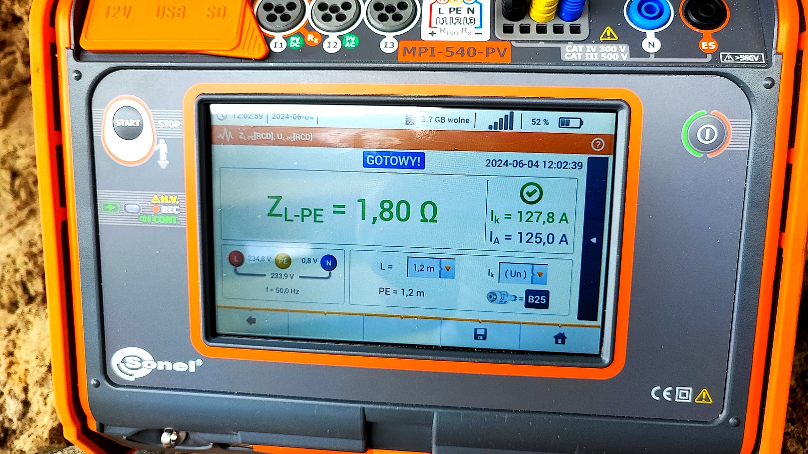 Pomiary instalacji elektrycznej miernikiem Sonel – analiza impedancji pętli zwarcia